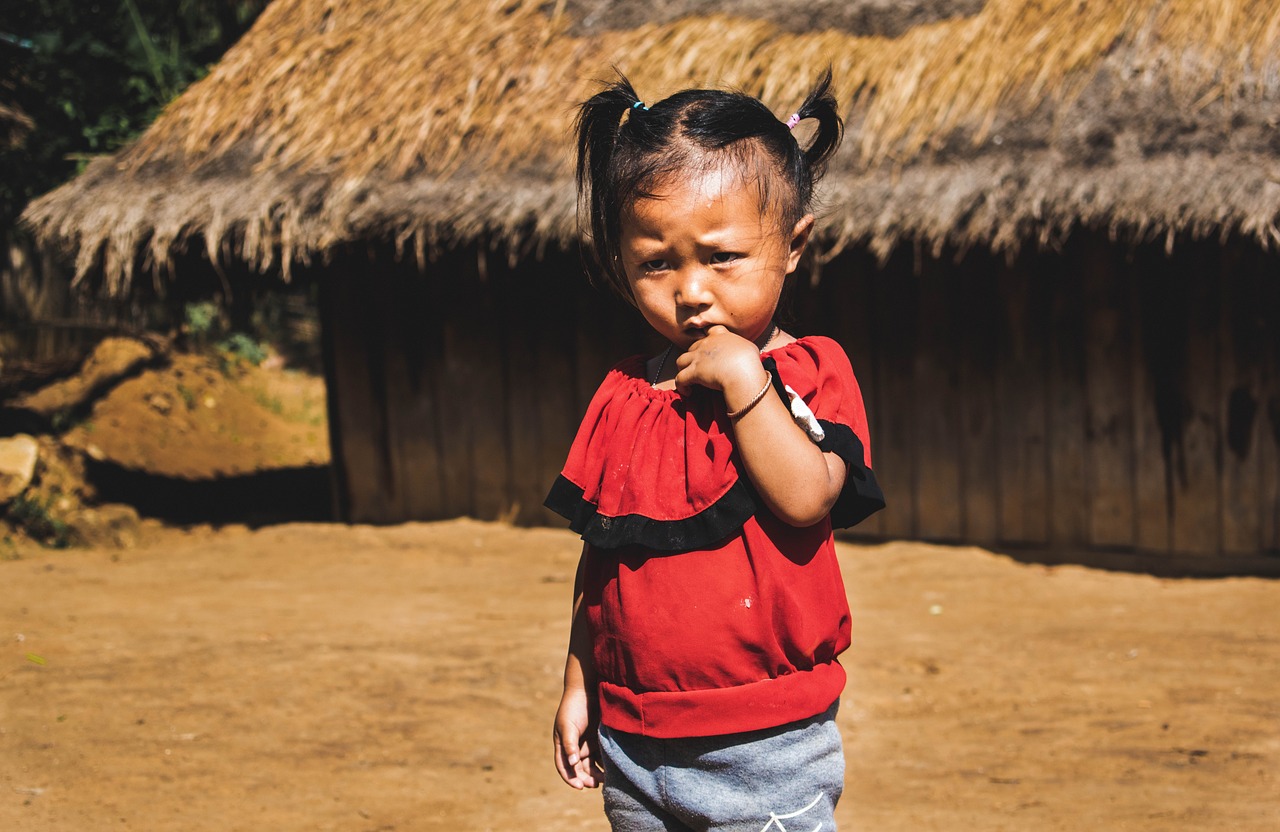child  luang prabang  laos free photo