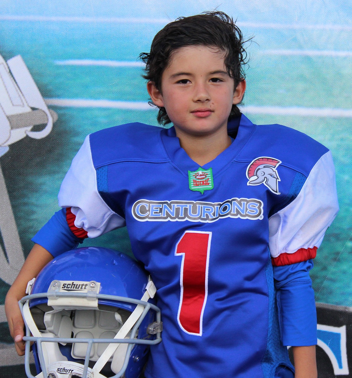 child  american football  quarterback free photo