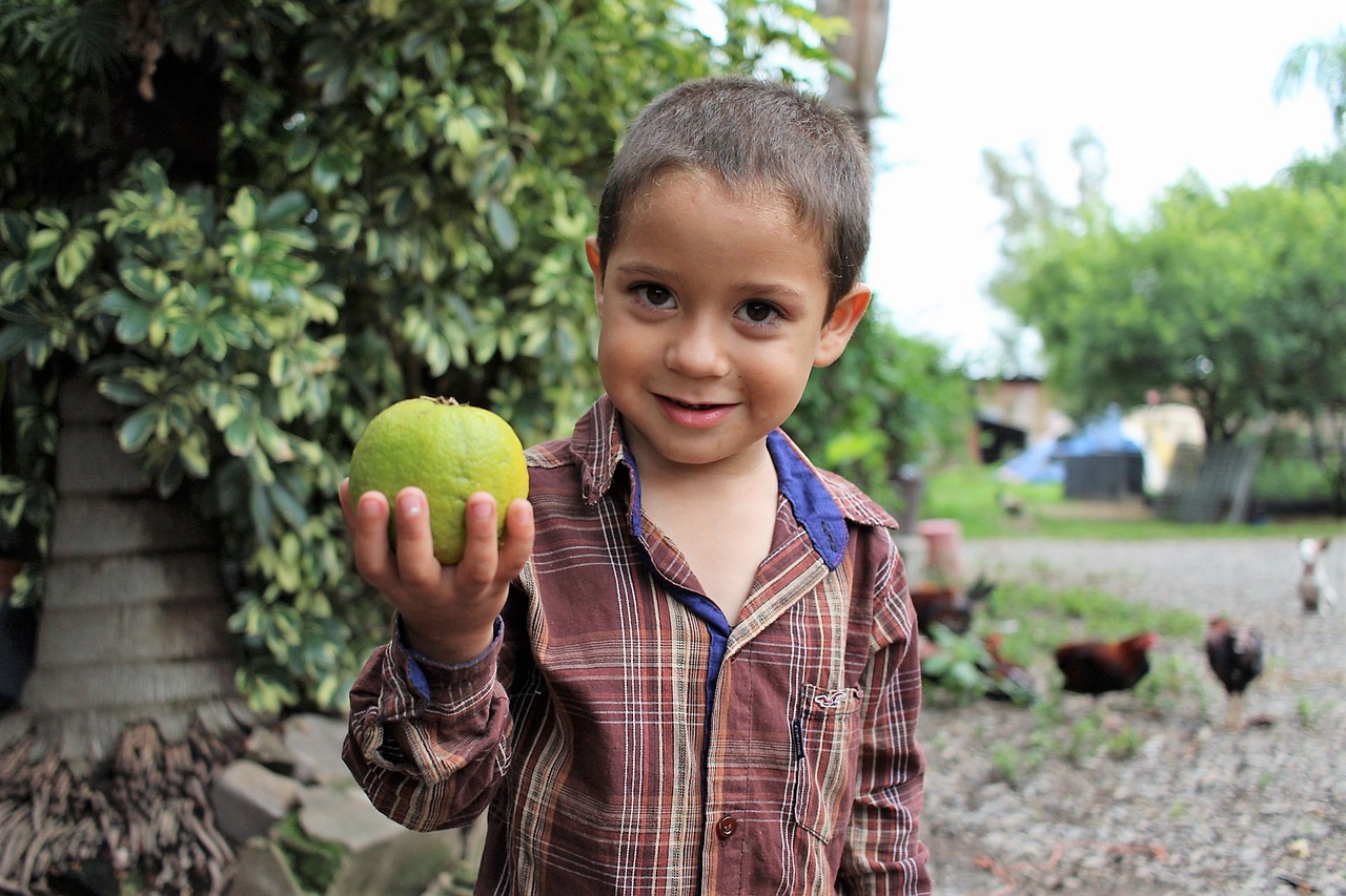 child  orange  portrait free photo