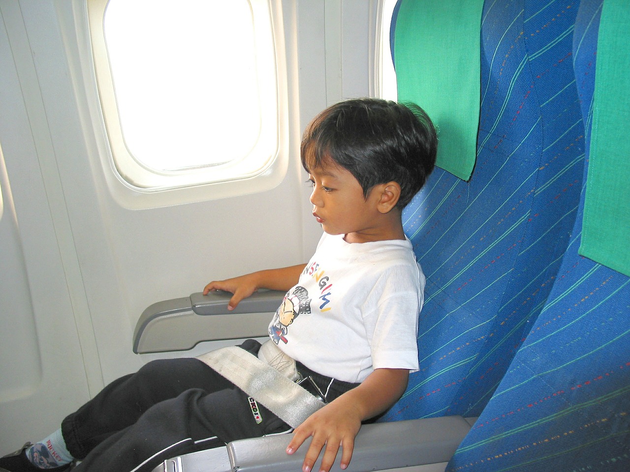 child boy airplane free photo