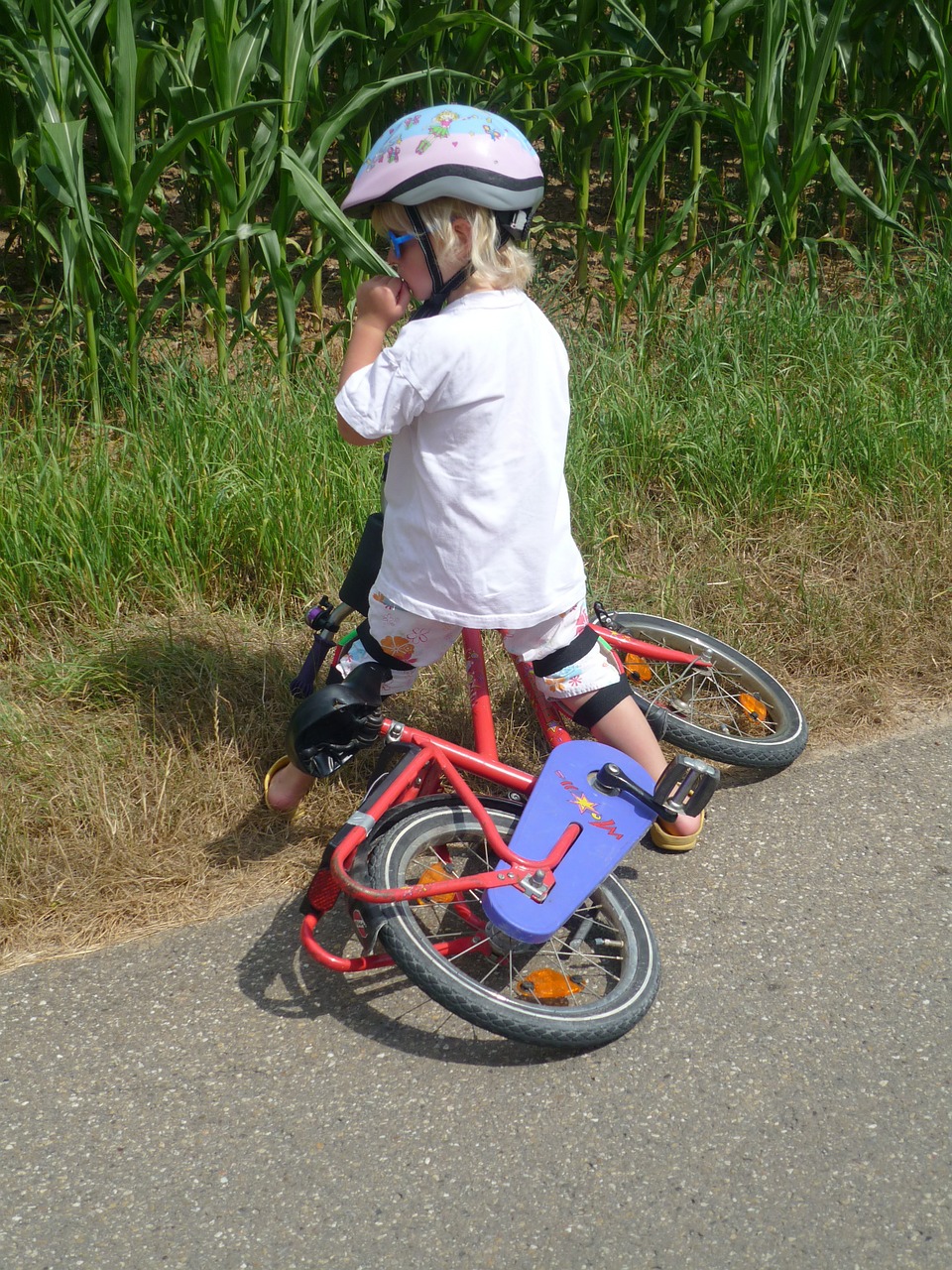 child bicycle helmet bike free photo