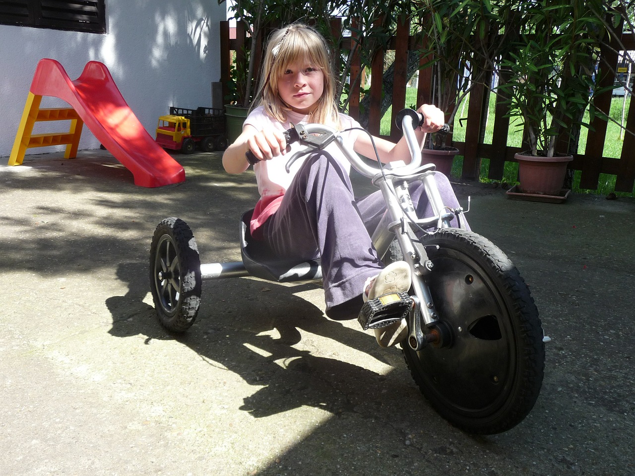 child girl tricycle free photo