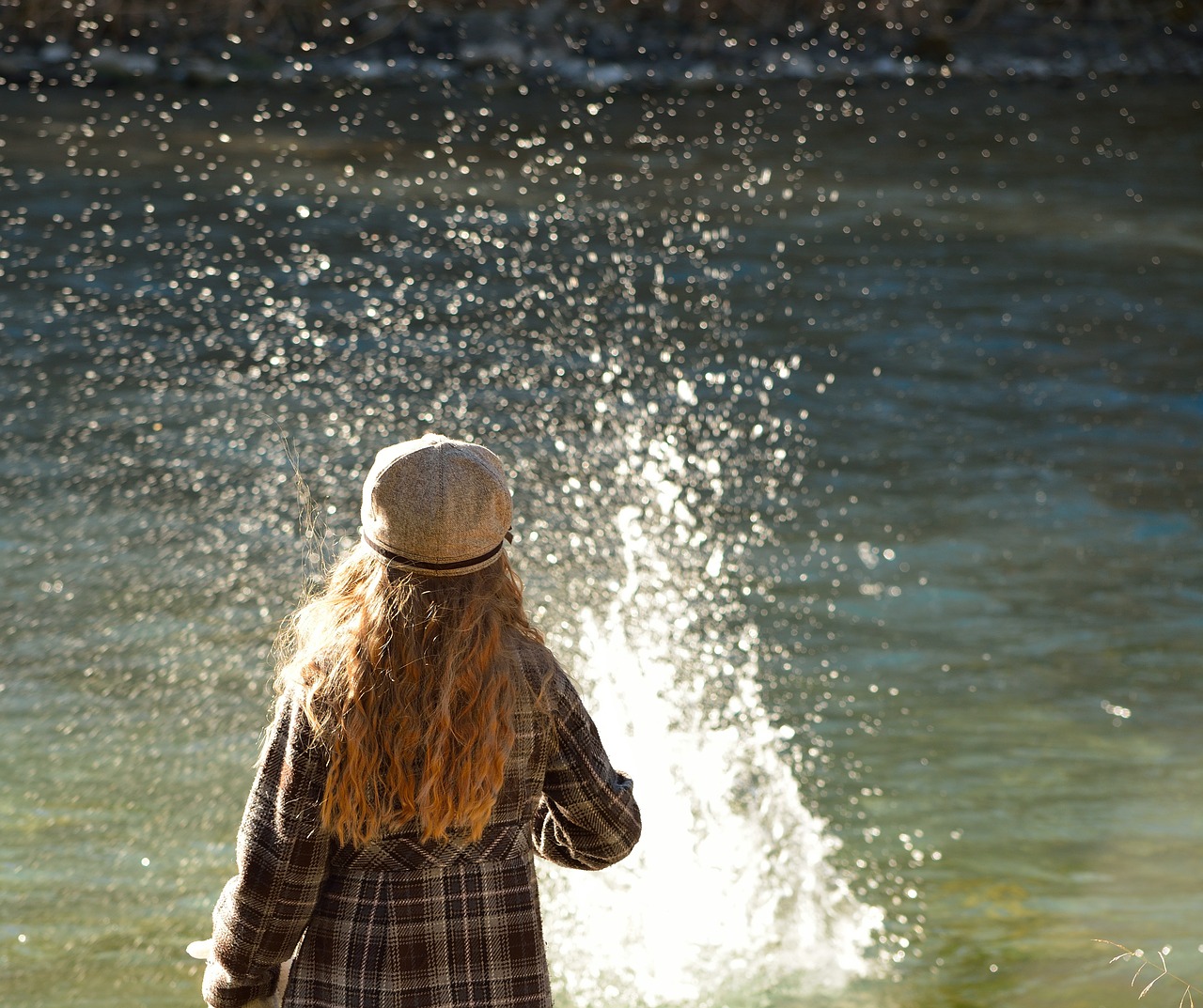 child girl water free photo