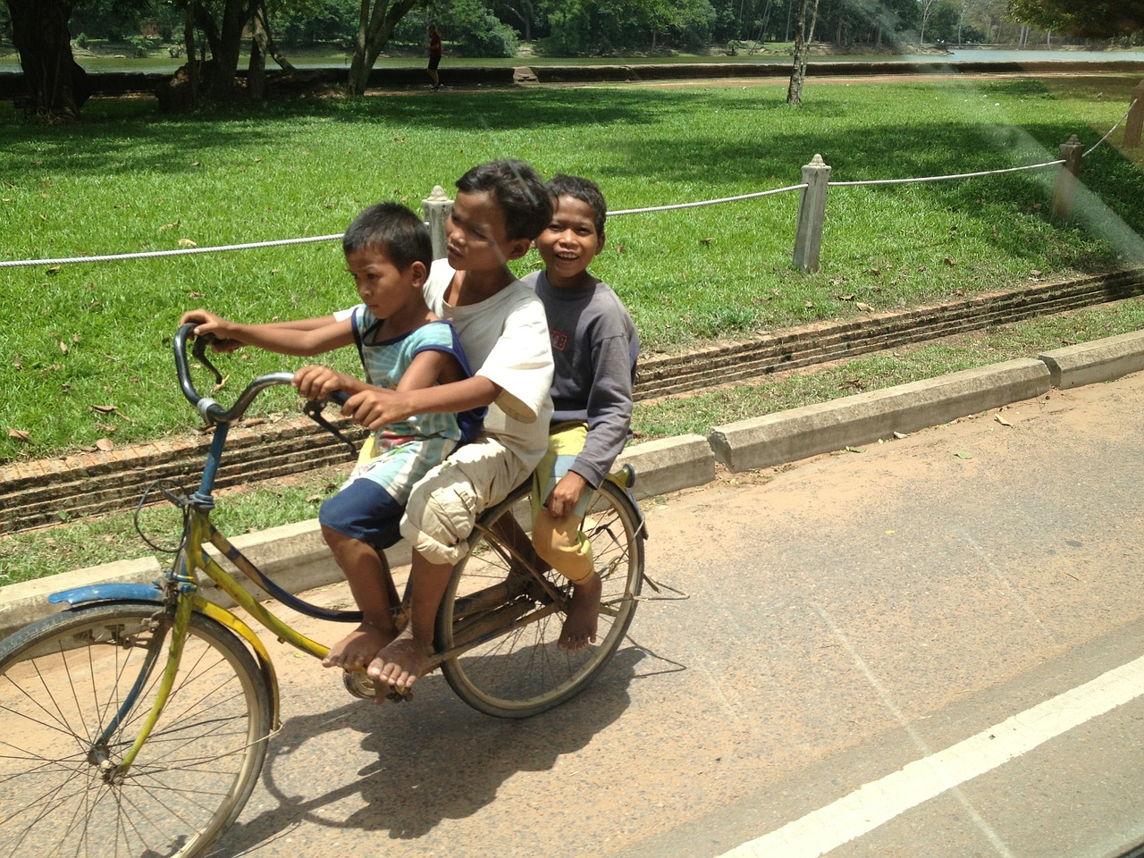 child bike cambodia free photo