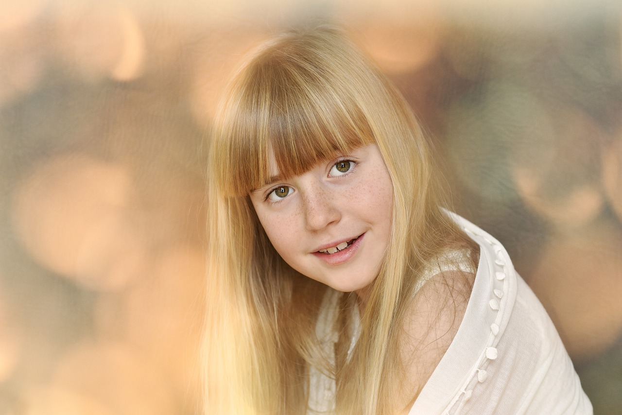 child girl blond free photo