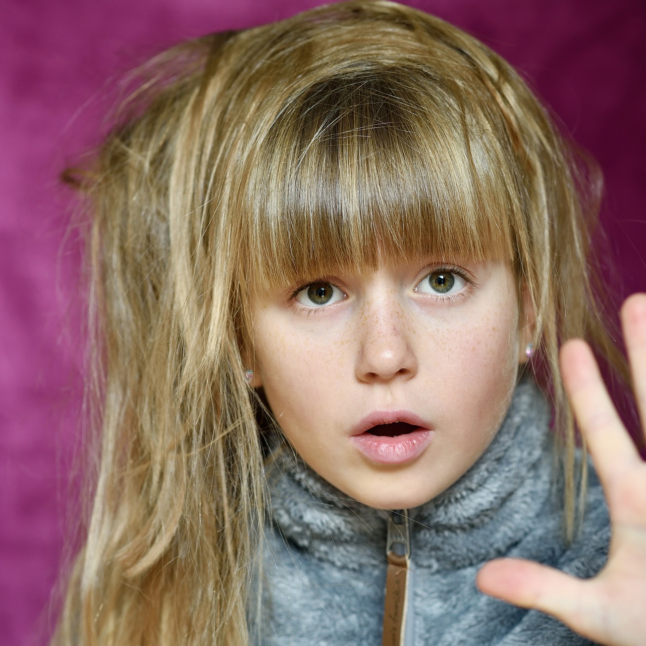 child girl long hair free photo