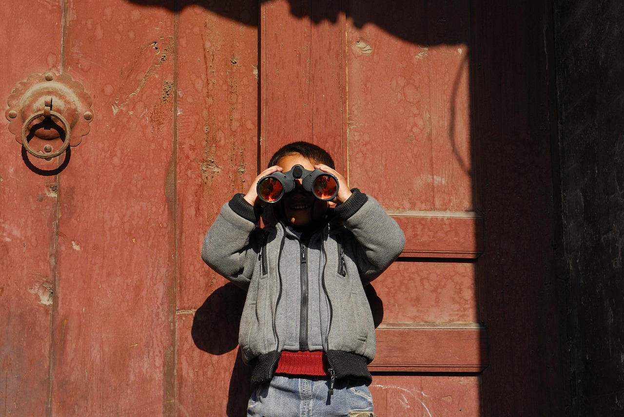 child china binoculars free photo