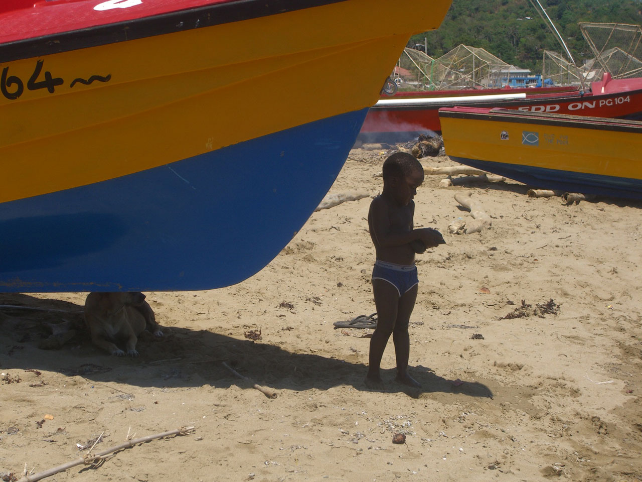 jamaica fisherman beach free photo