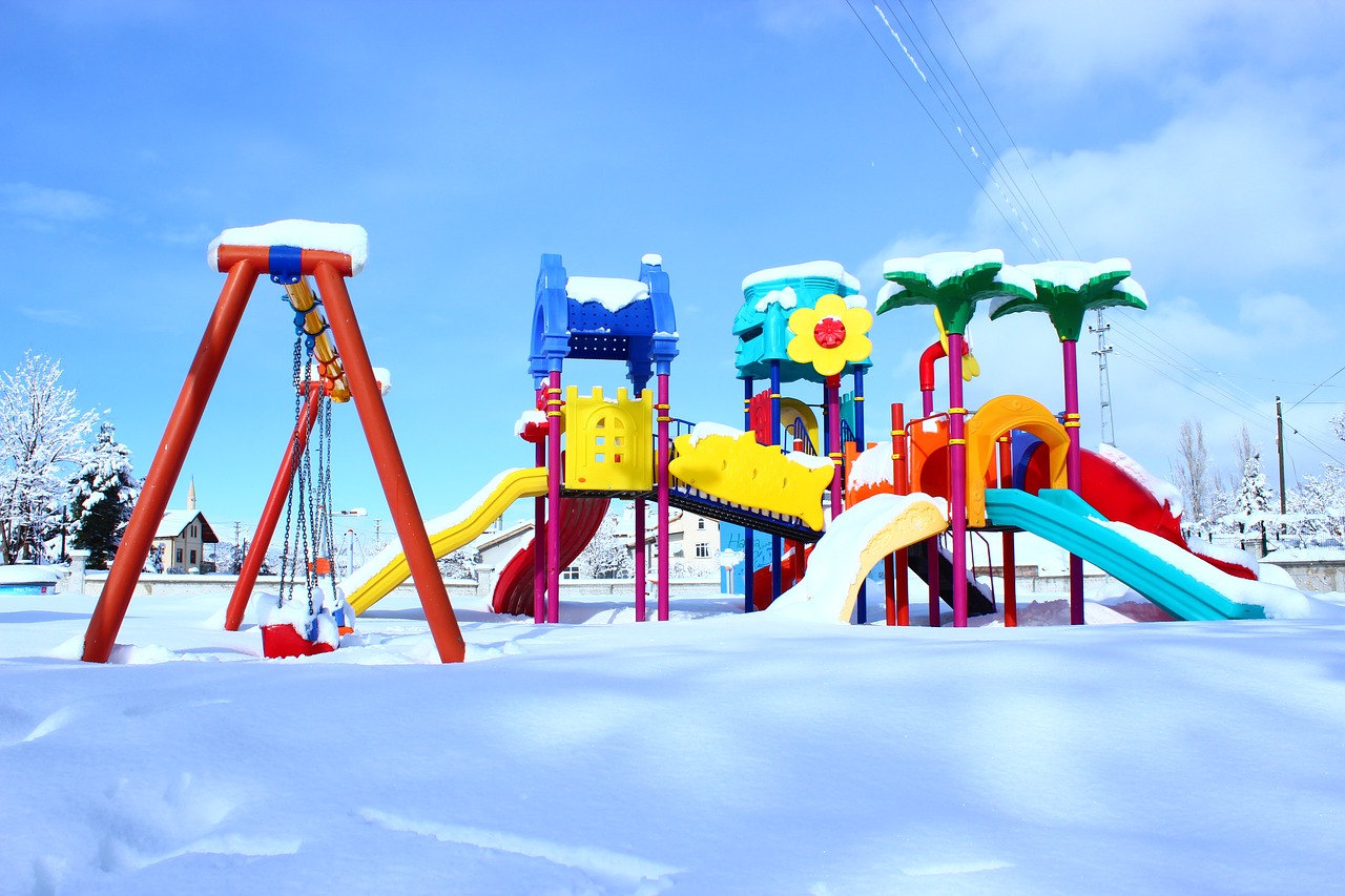 child park snow winter free photo