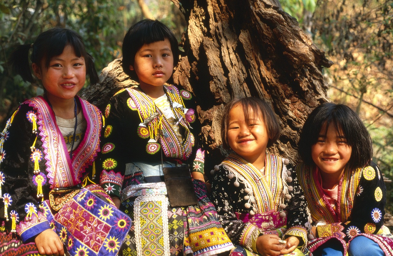 children chaing mai thailand free photo