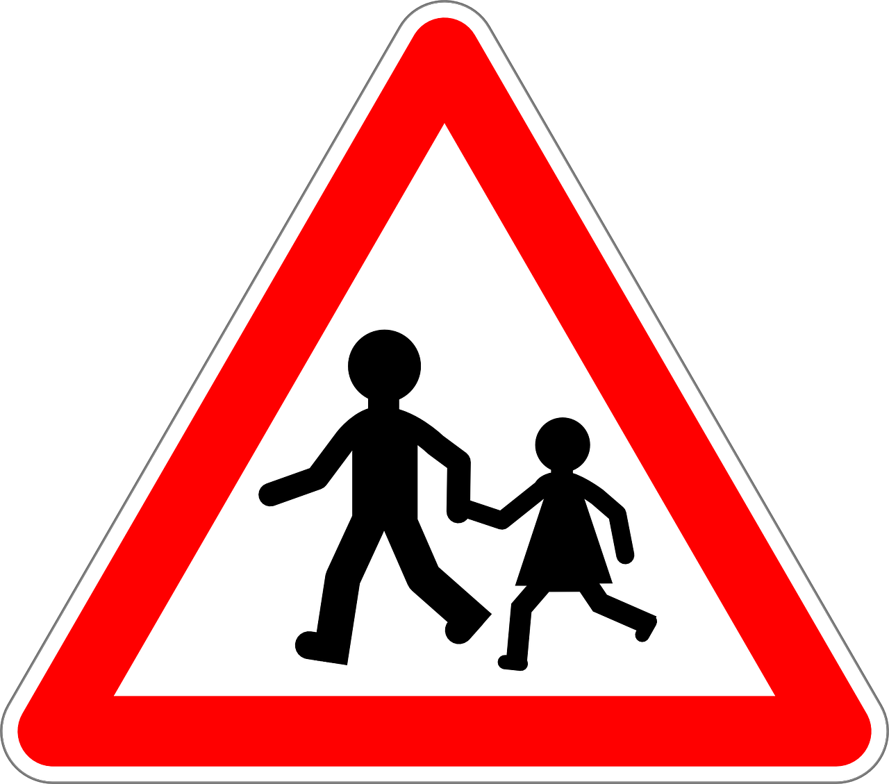 children traffic sign sign free photo