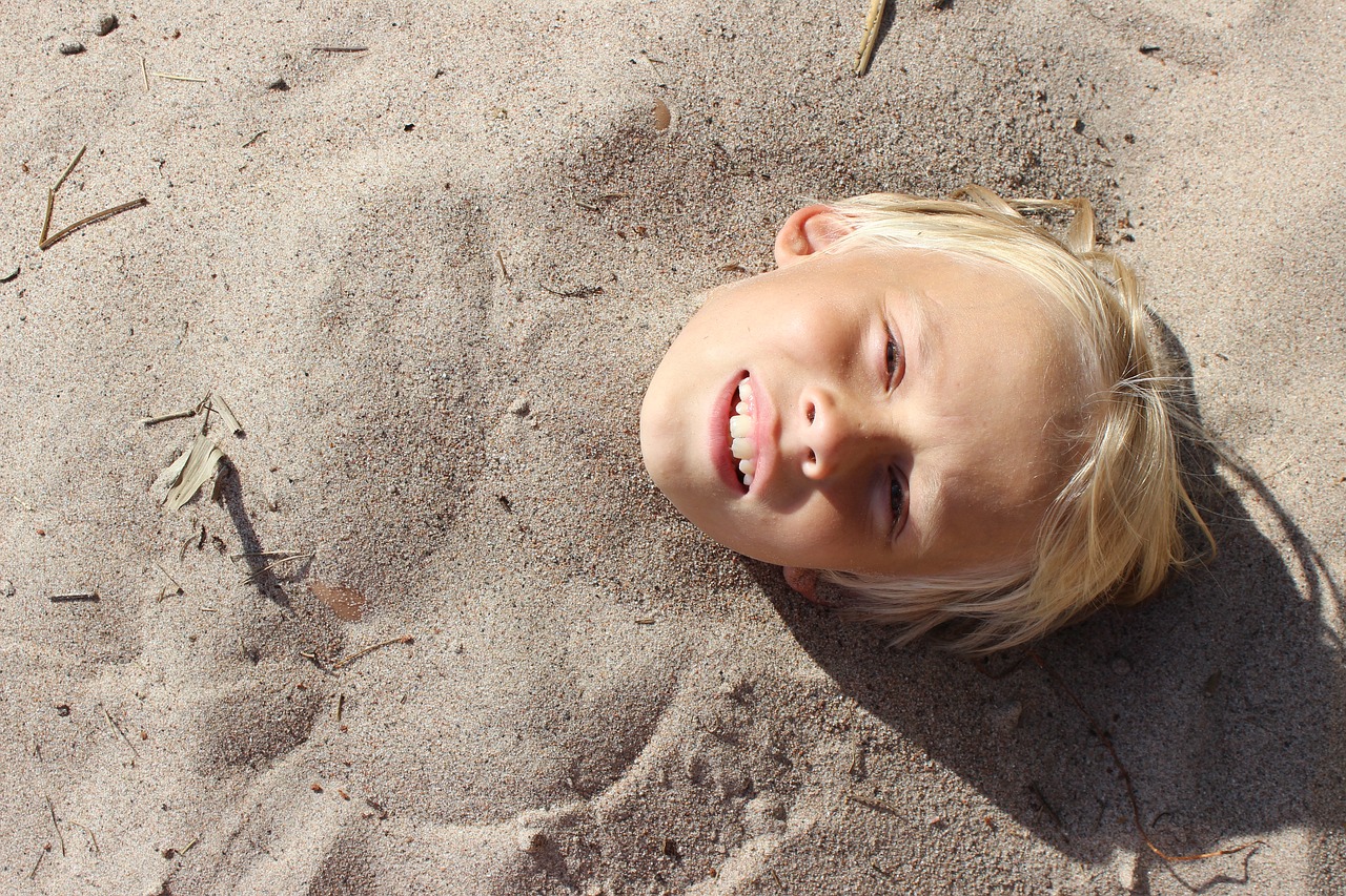 children summer beach free photo