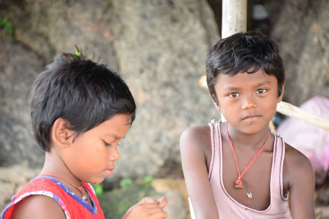 children purulia west bengal free photo