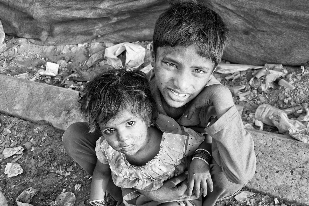 children slums poverty free photo