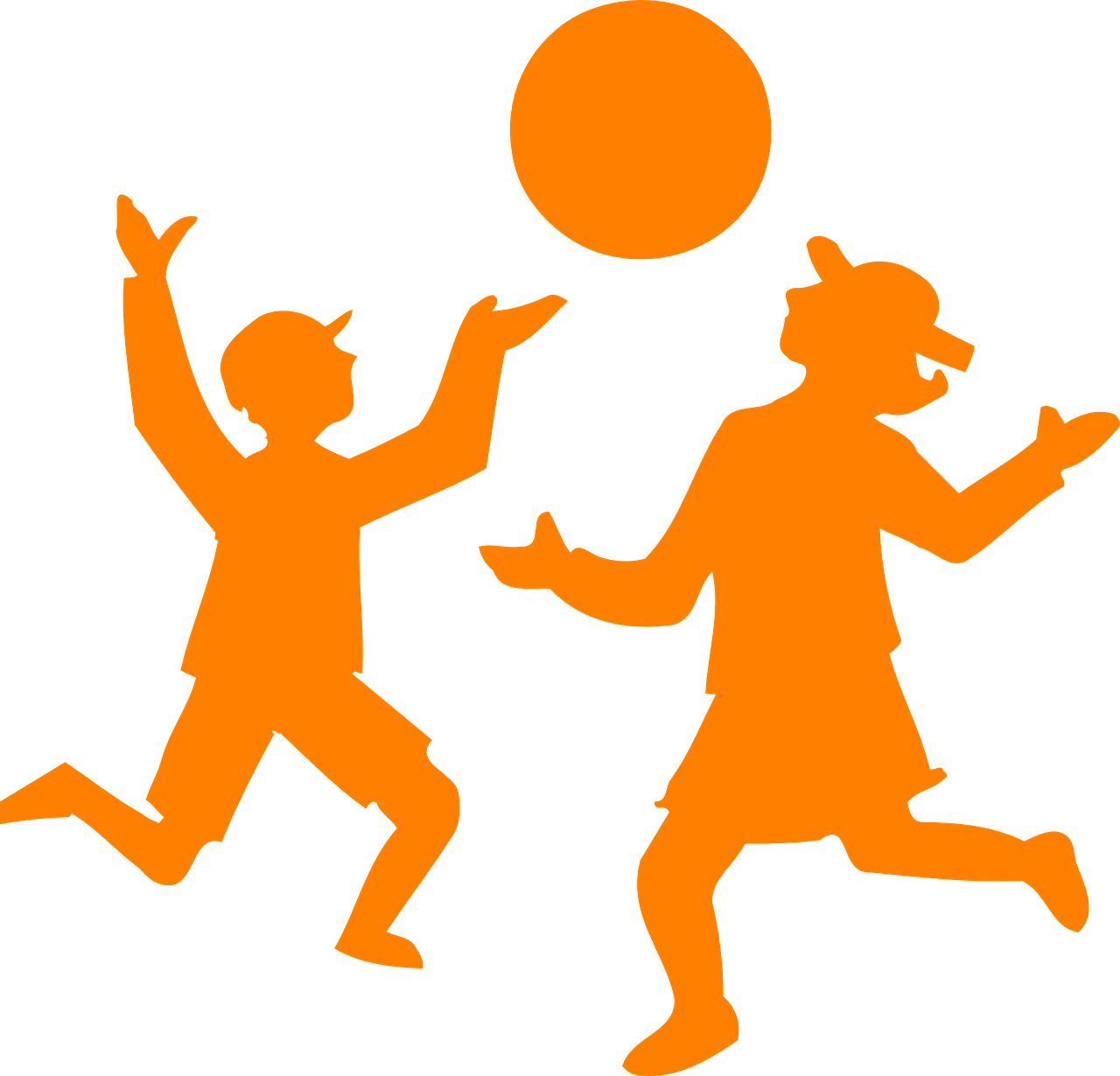 children playing ball free photo