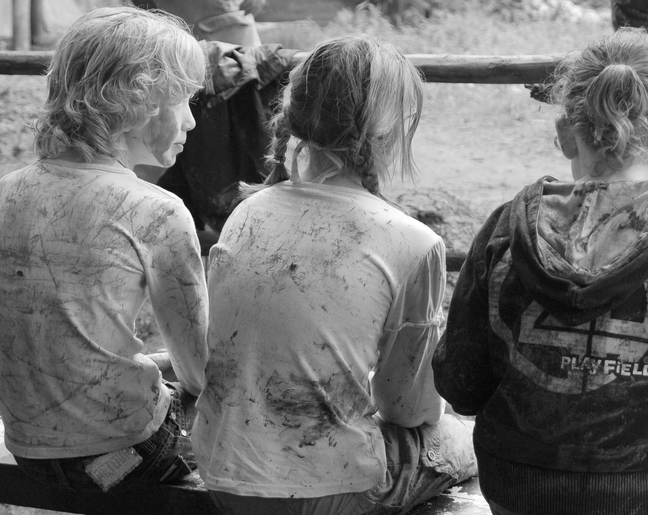 children school trip mud free photo