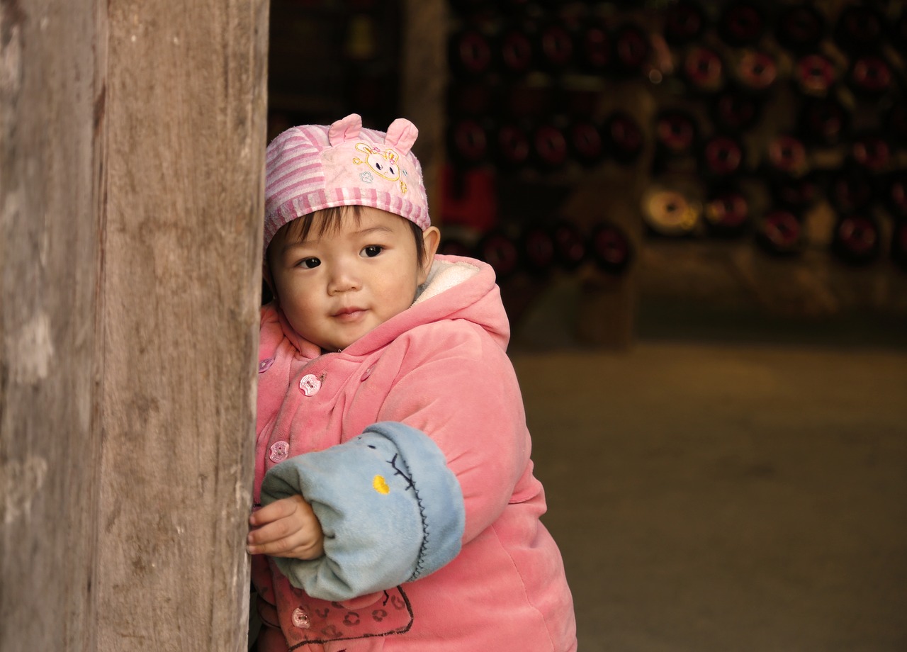 children  huang yao ancient town free pictures free photo