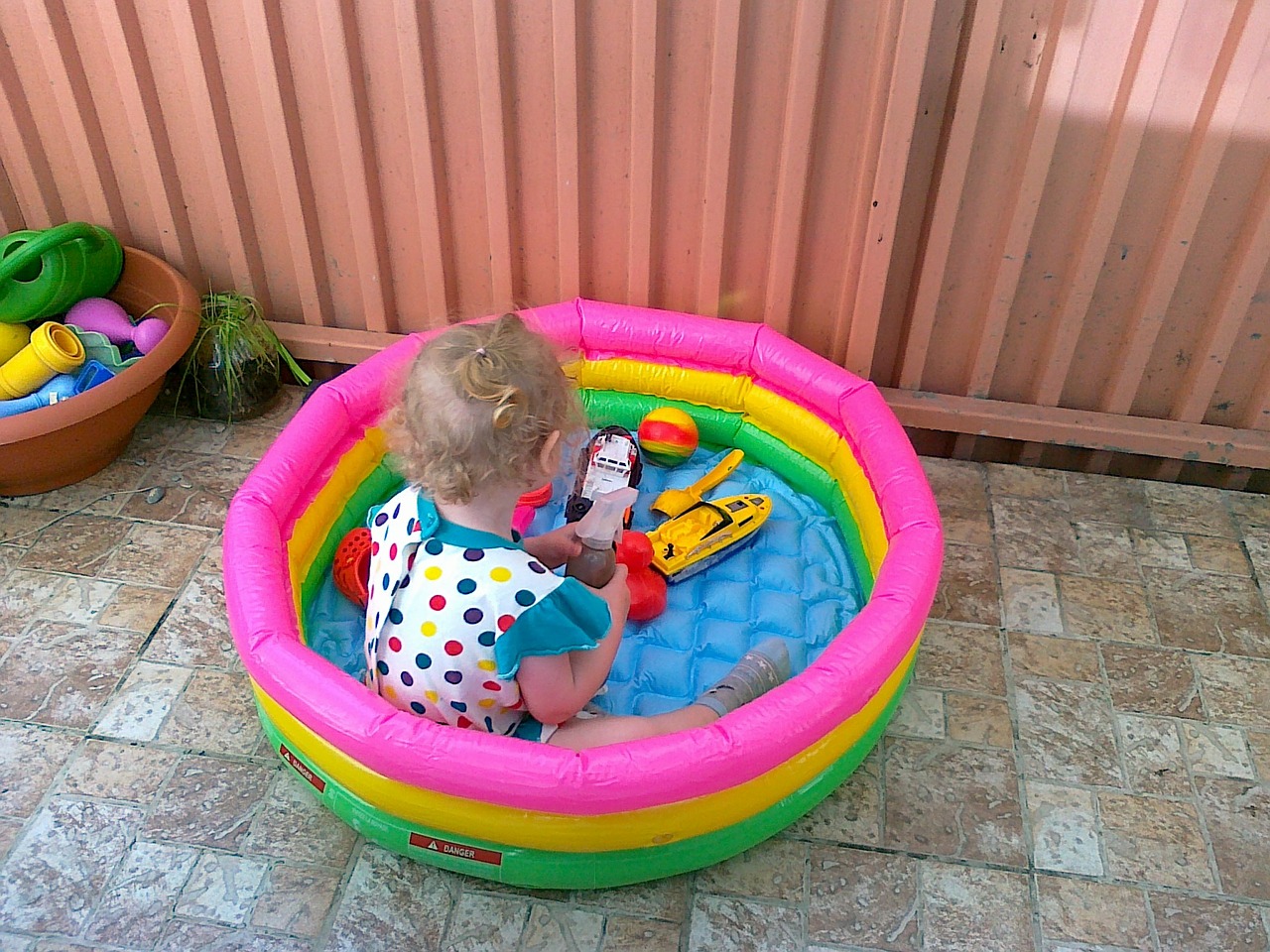 children summer bathing free photo