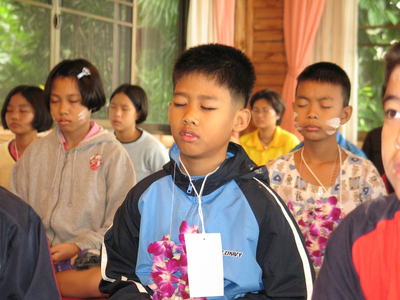 children school buddhists free photo