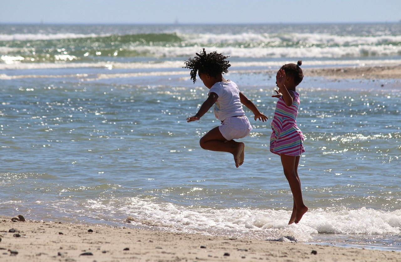 children jump south africa free photo