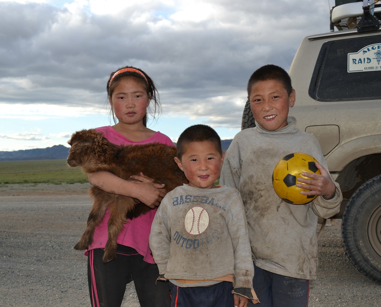 children mongolia altay free photo