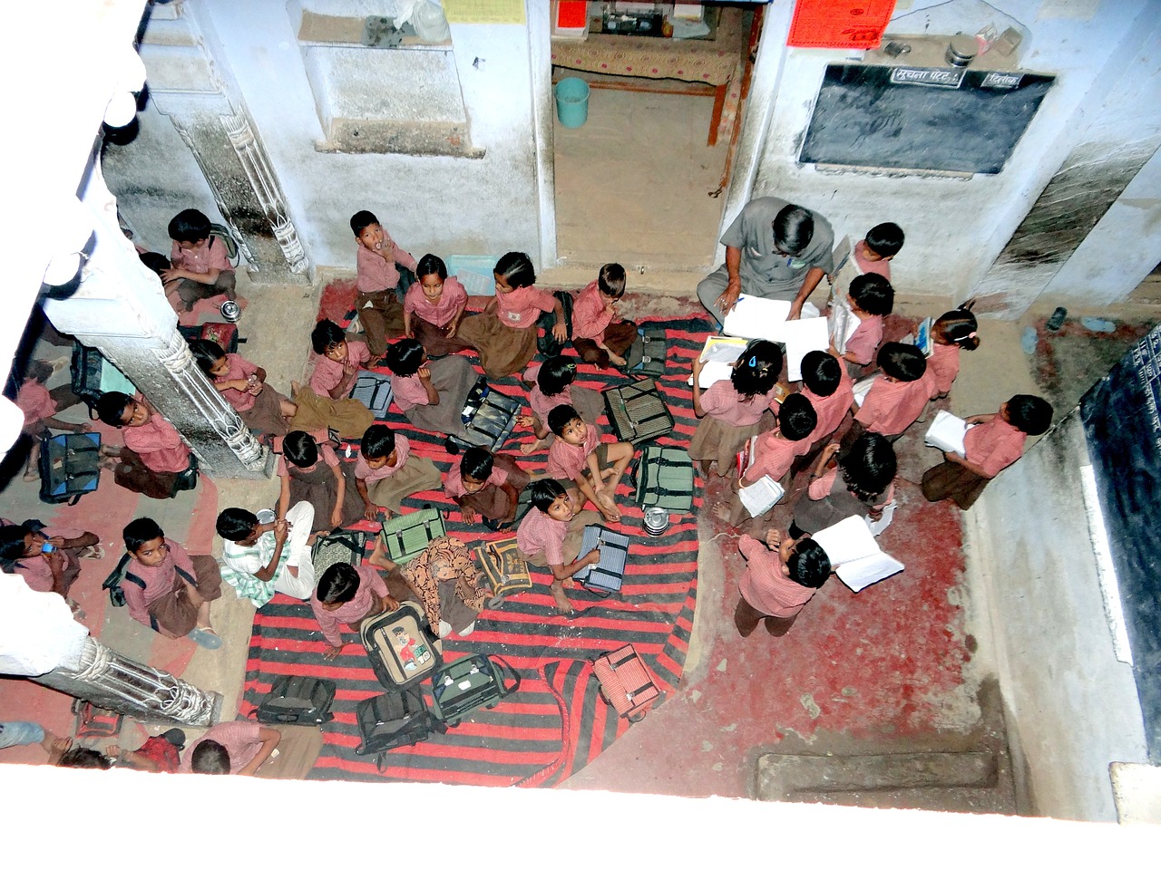 children students school free photo