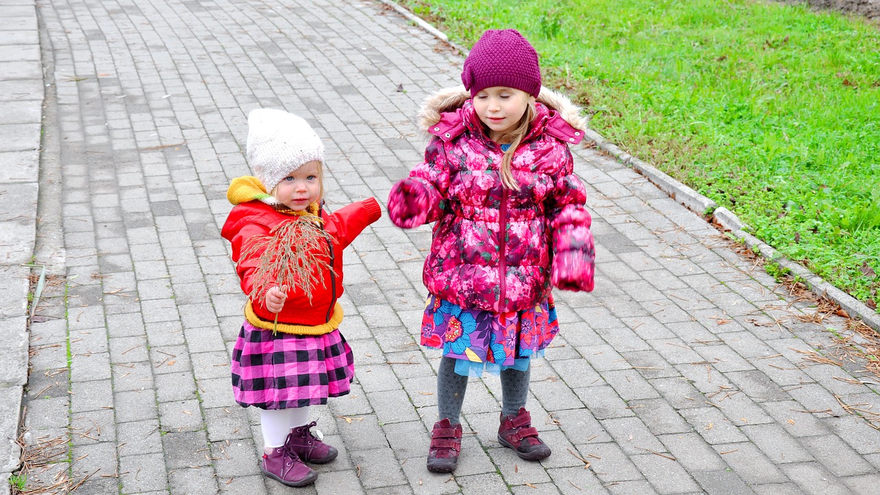 children brothers road free photo