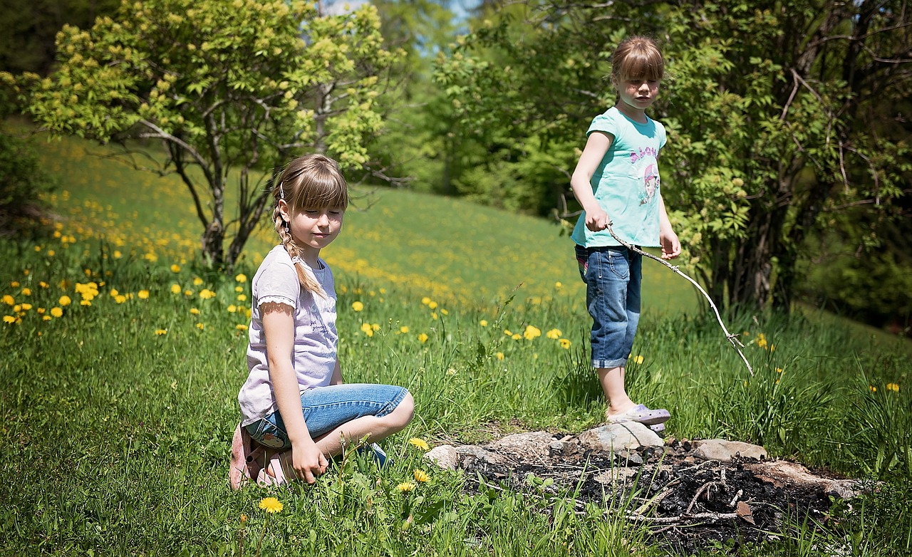 children girl fireplace free photo