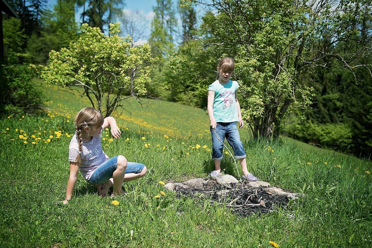 children girl fireplace free photo