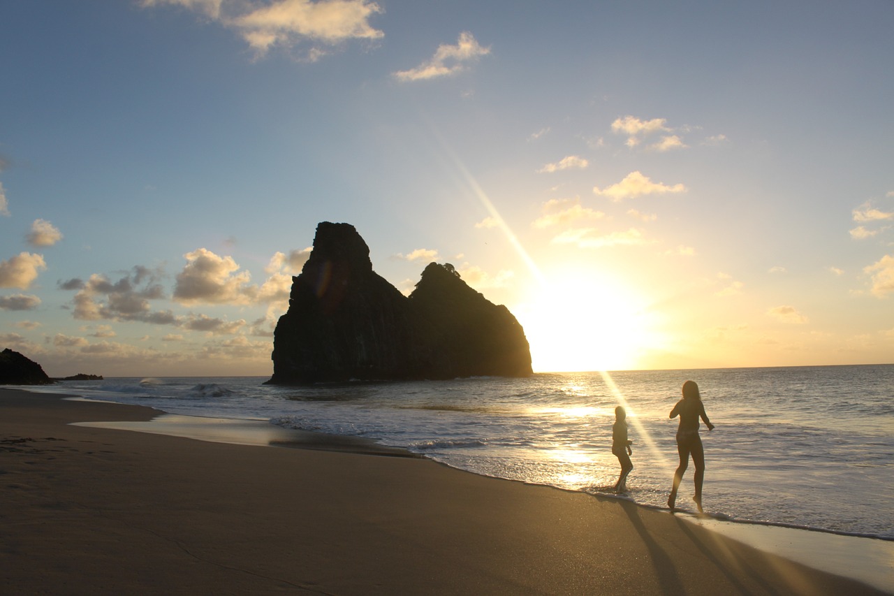 children beach play free photo