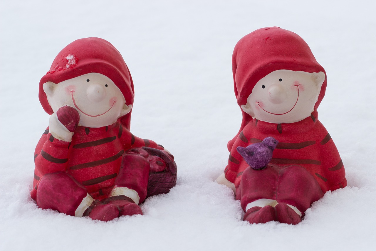 children in the snow figures in the snow wintry free photo