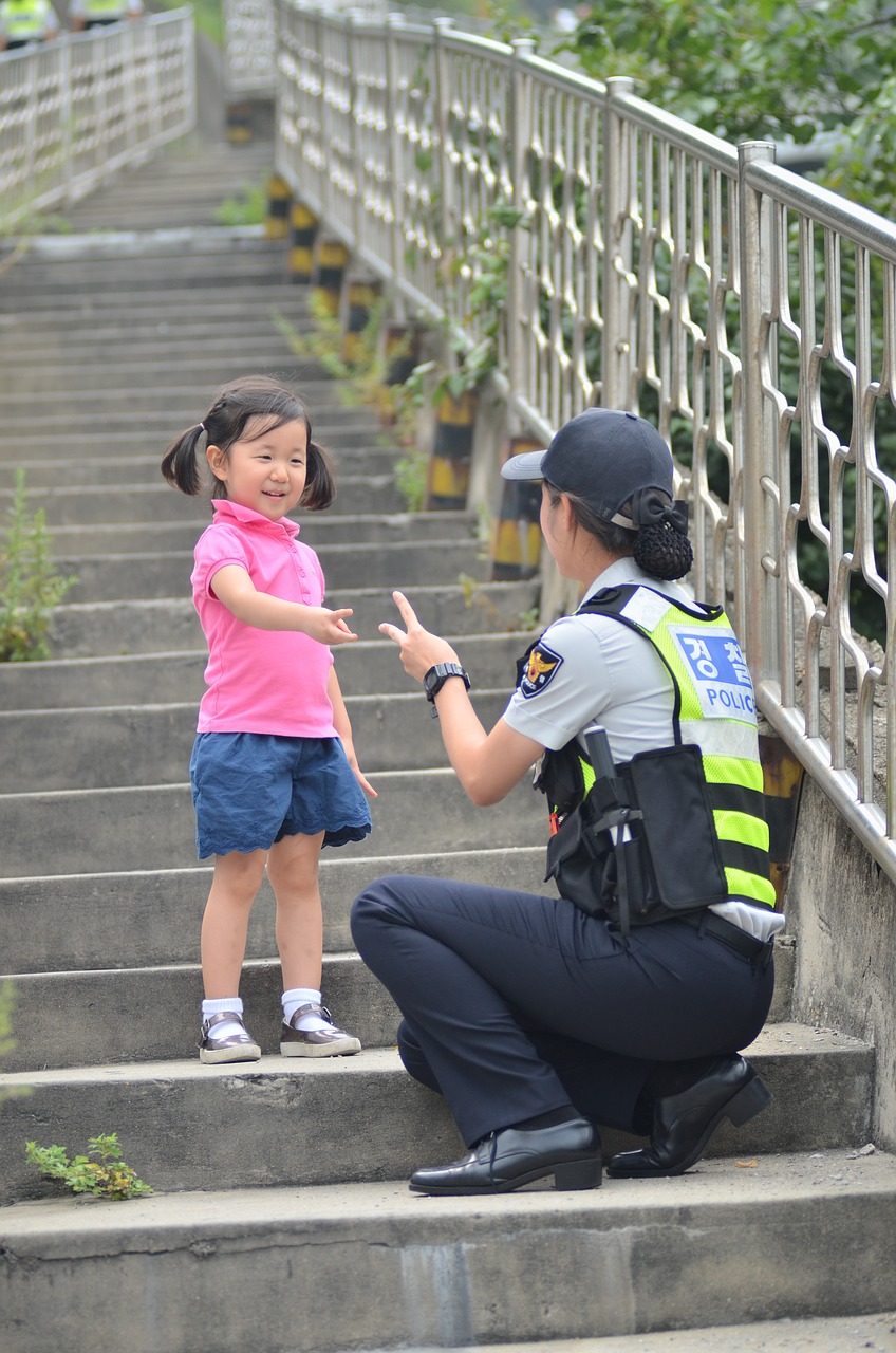 children's female police policewomen free photo