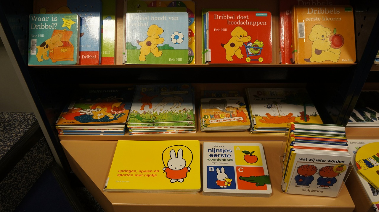 children's books books library free photo