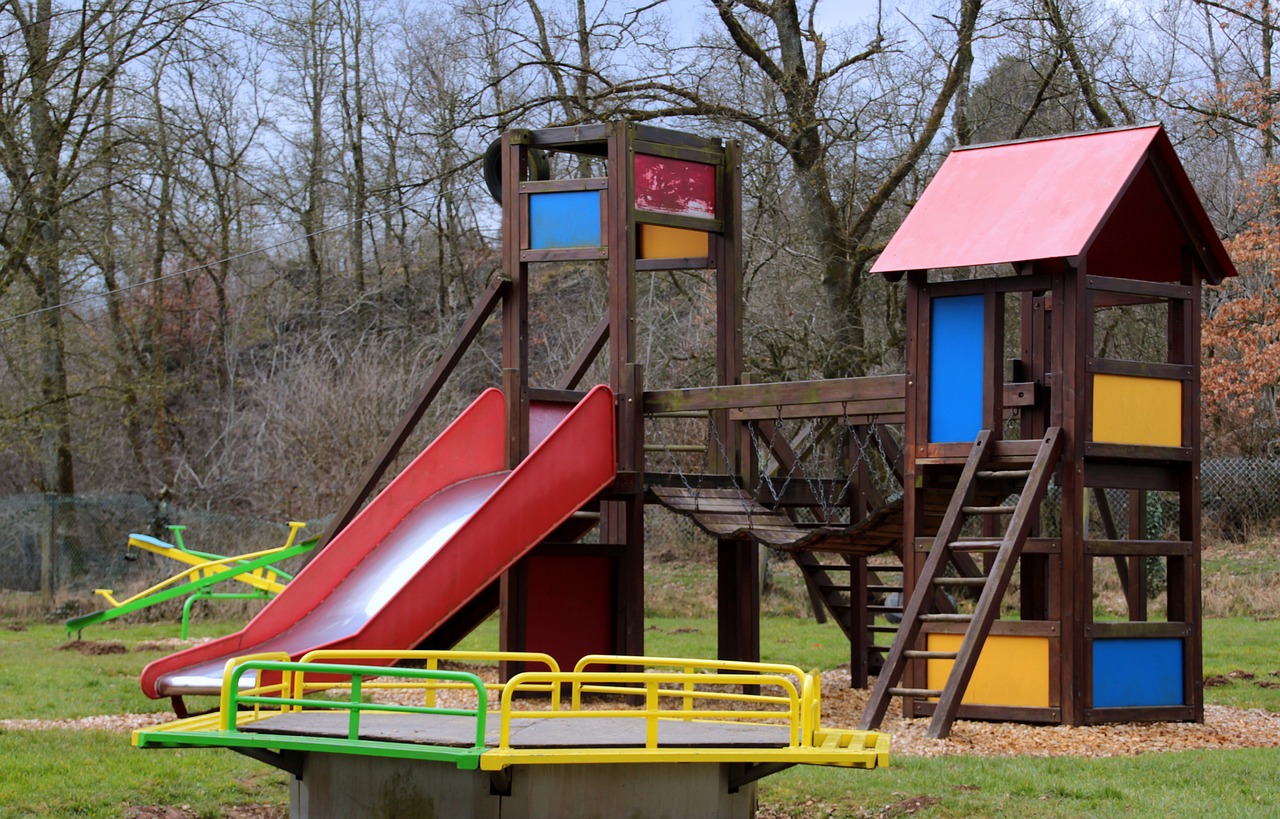 children's playground slide climb free photo