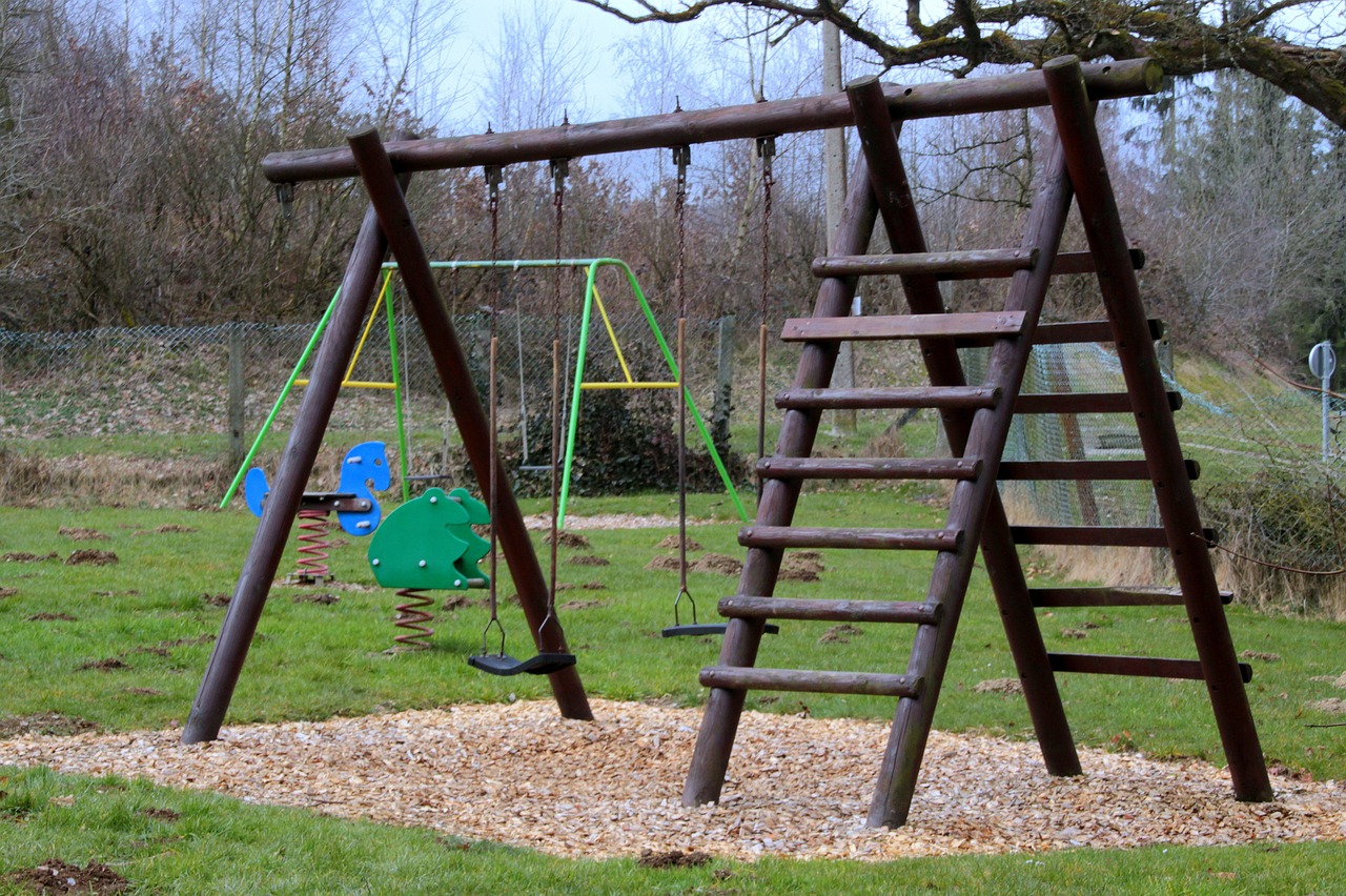 children's playground swing head free photo