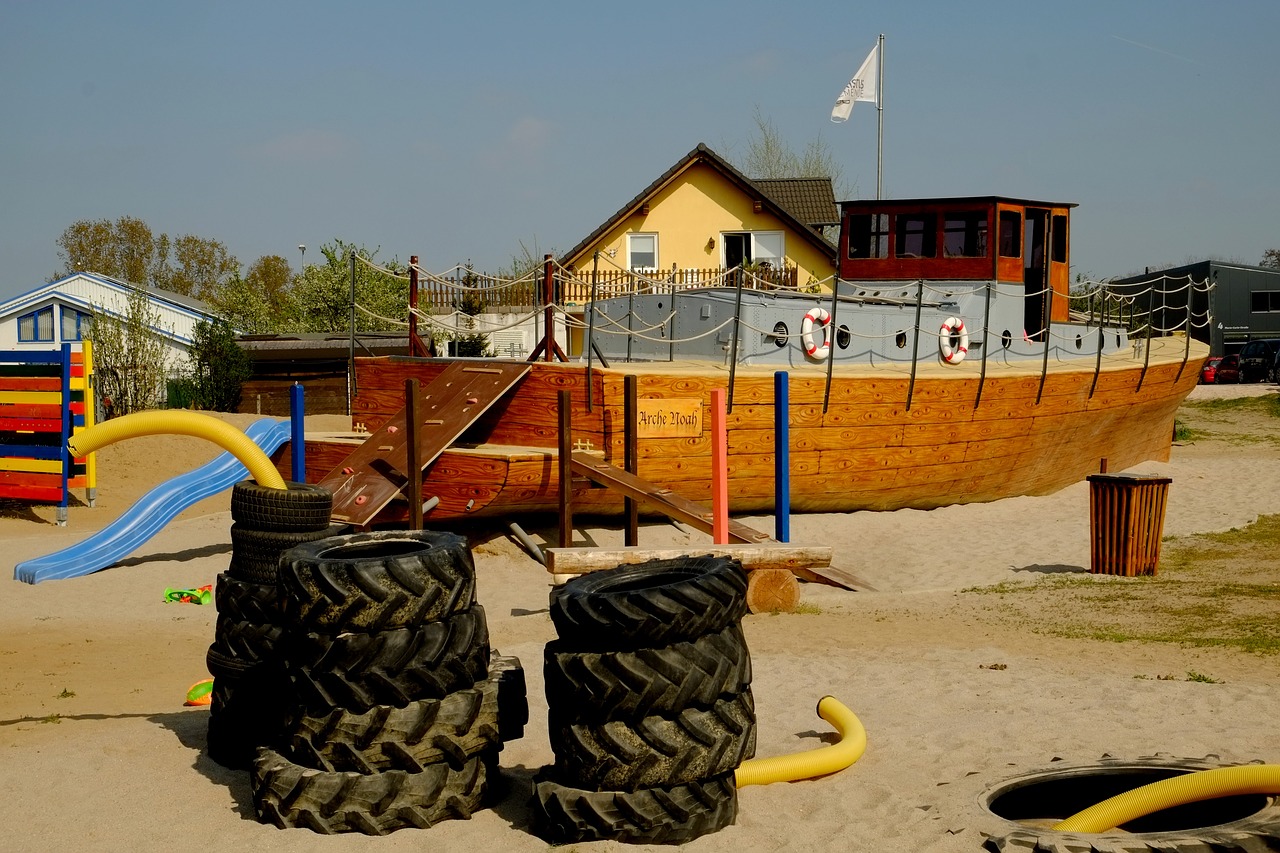 children's playground playground ship free photo