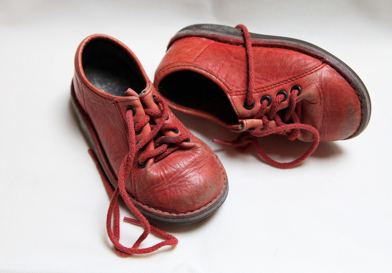 children's shoes red boots red free photo