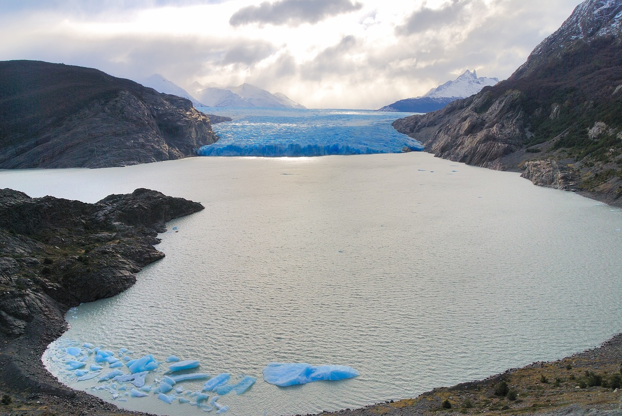 chile glacier gray travel free photo