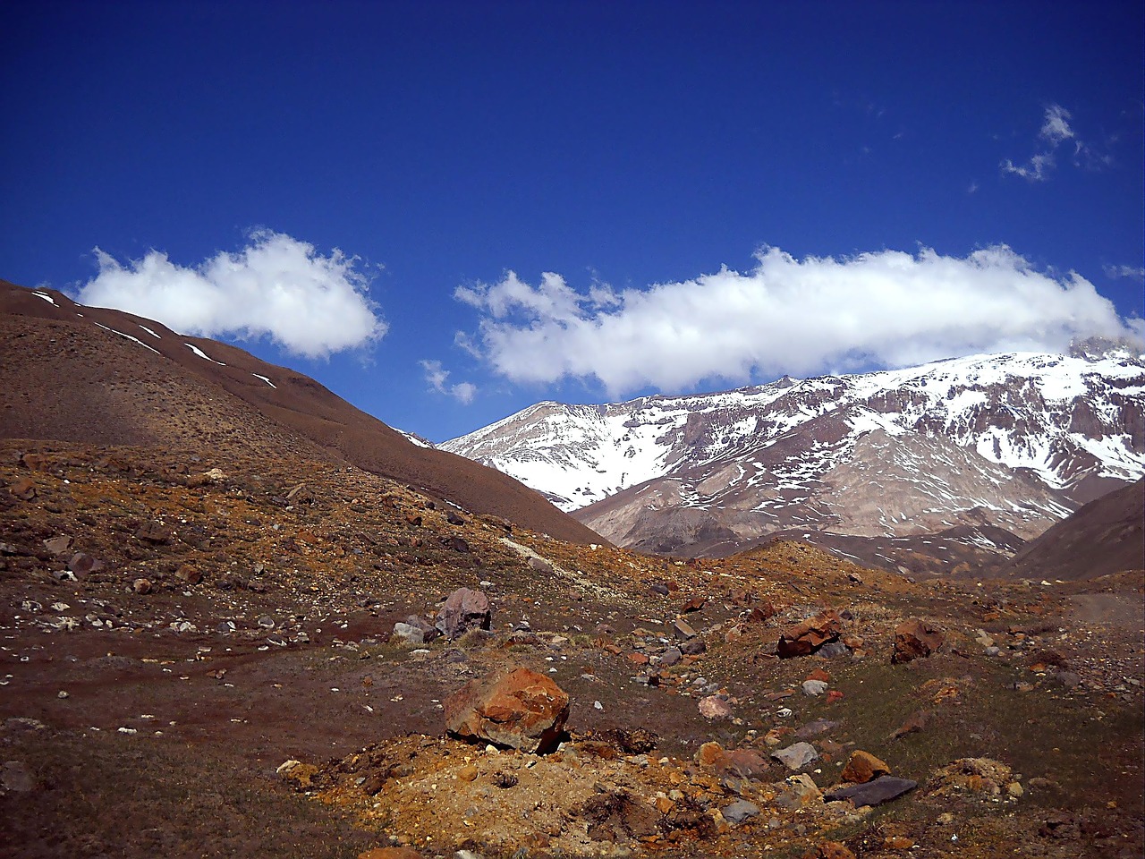 chile mountains path free photo