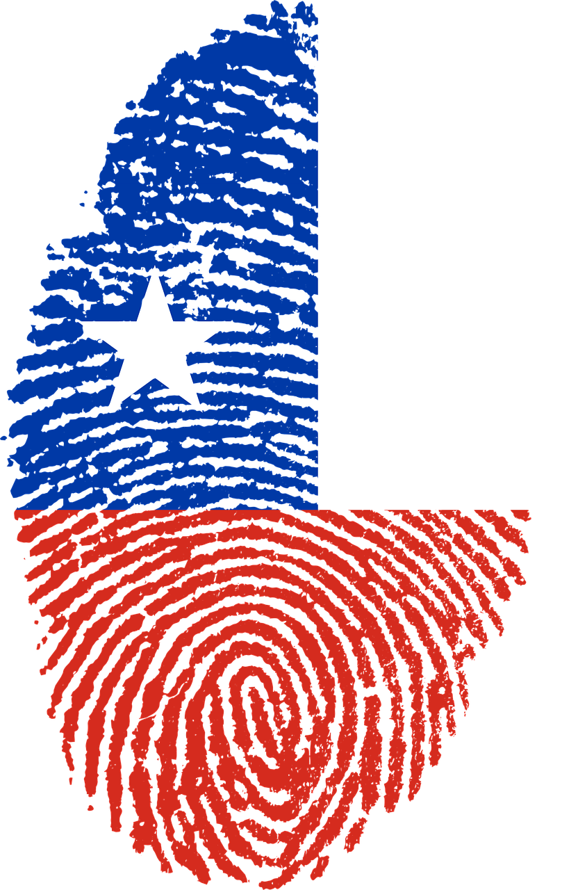 chile flag fingerprint free photo
