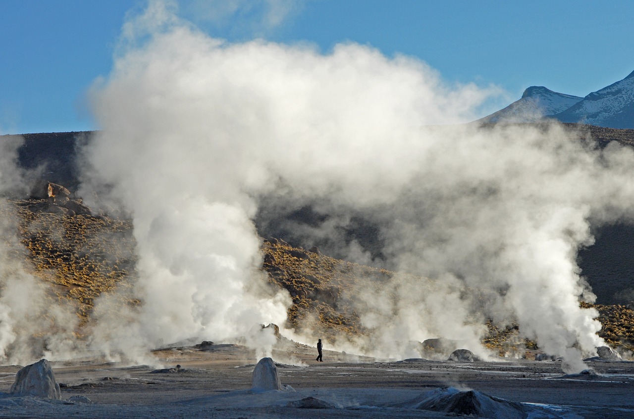 chile andes geyser free photo