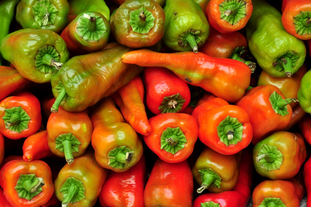 chiles market vegetable free photo