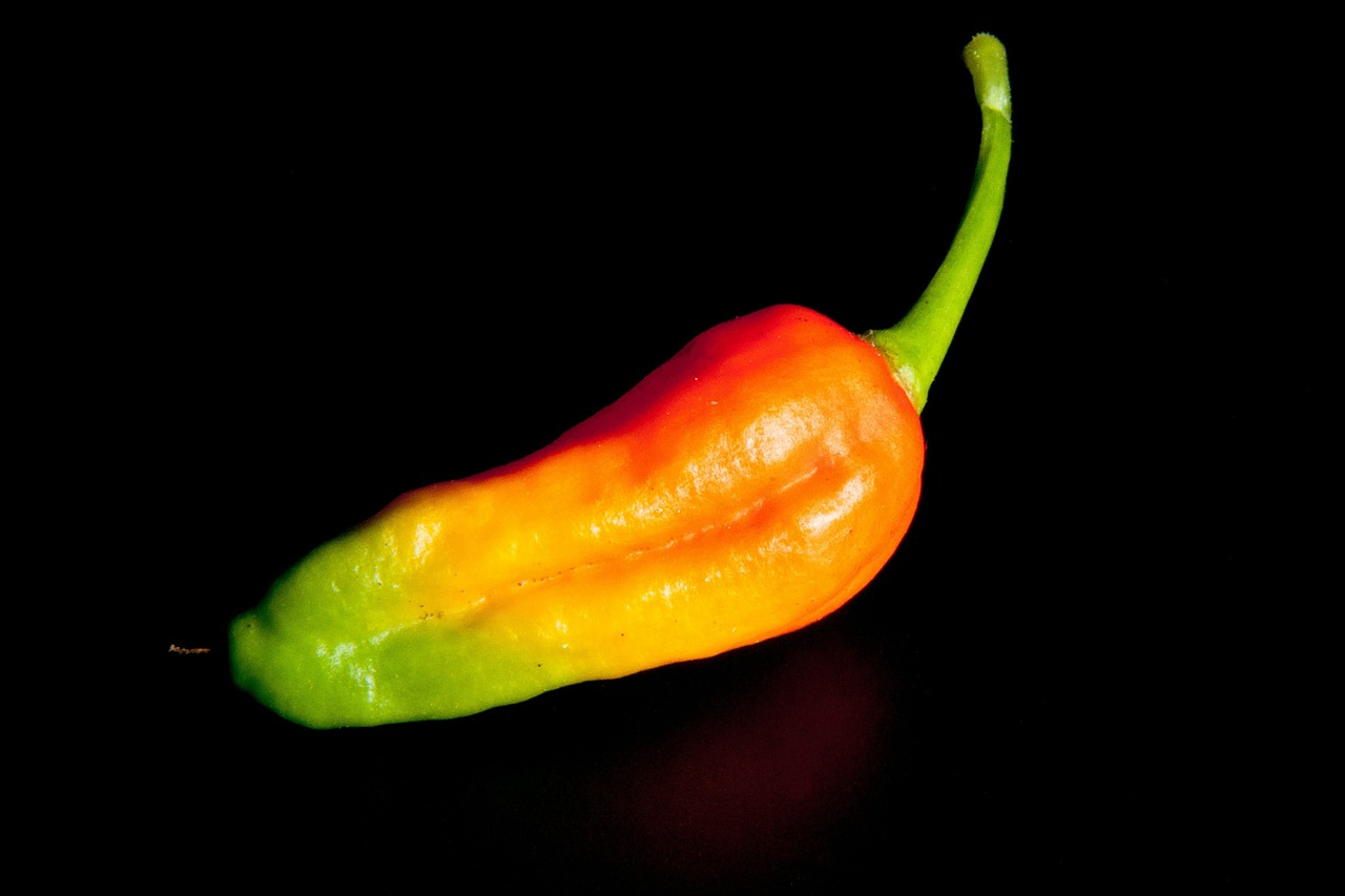 chili orange green free photo