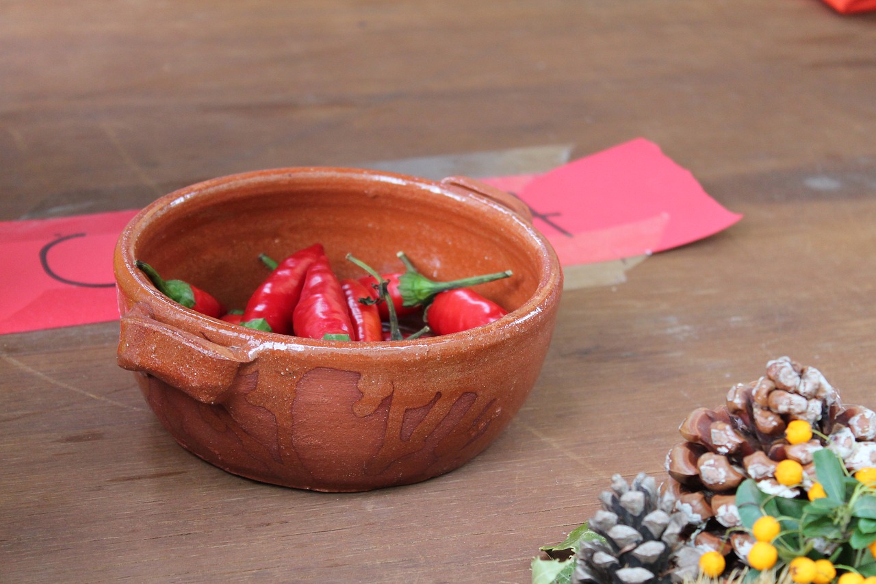 chili pepper bowl autumn free photo