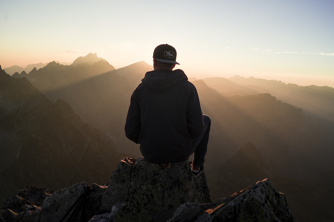 chill guy hiker free photo