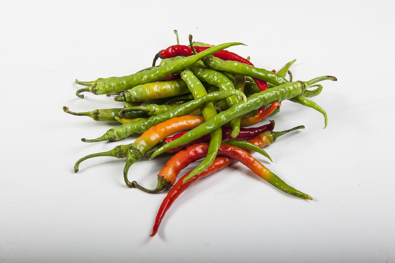 chilli peppers chilis green free photo