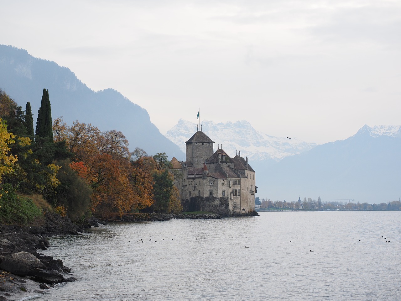 chillon castle castle chillon free photo