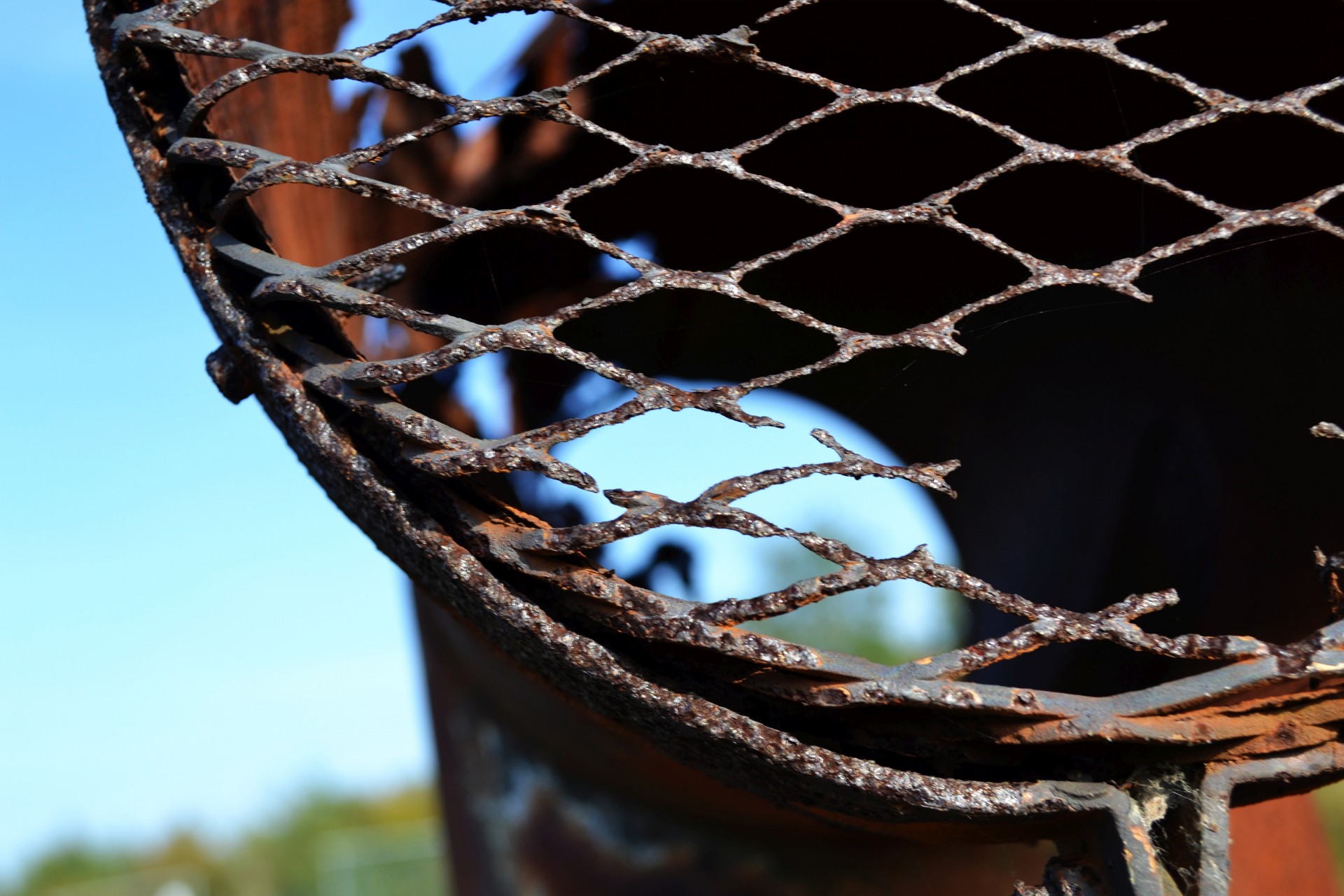 detail rusty chimney free photo