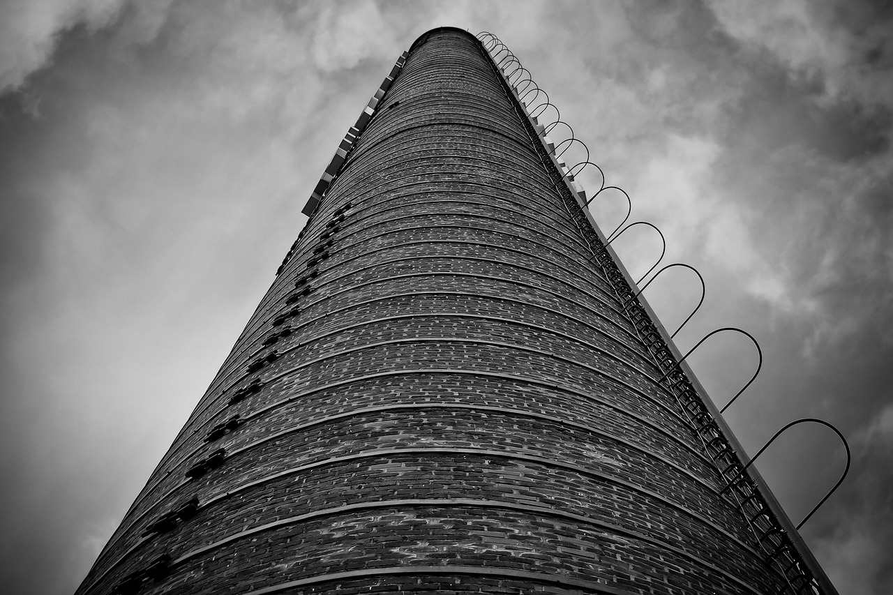 chimney brickyard factory free photo