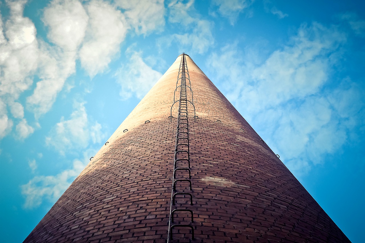 chimney building coking plant free photo